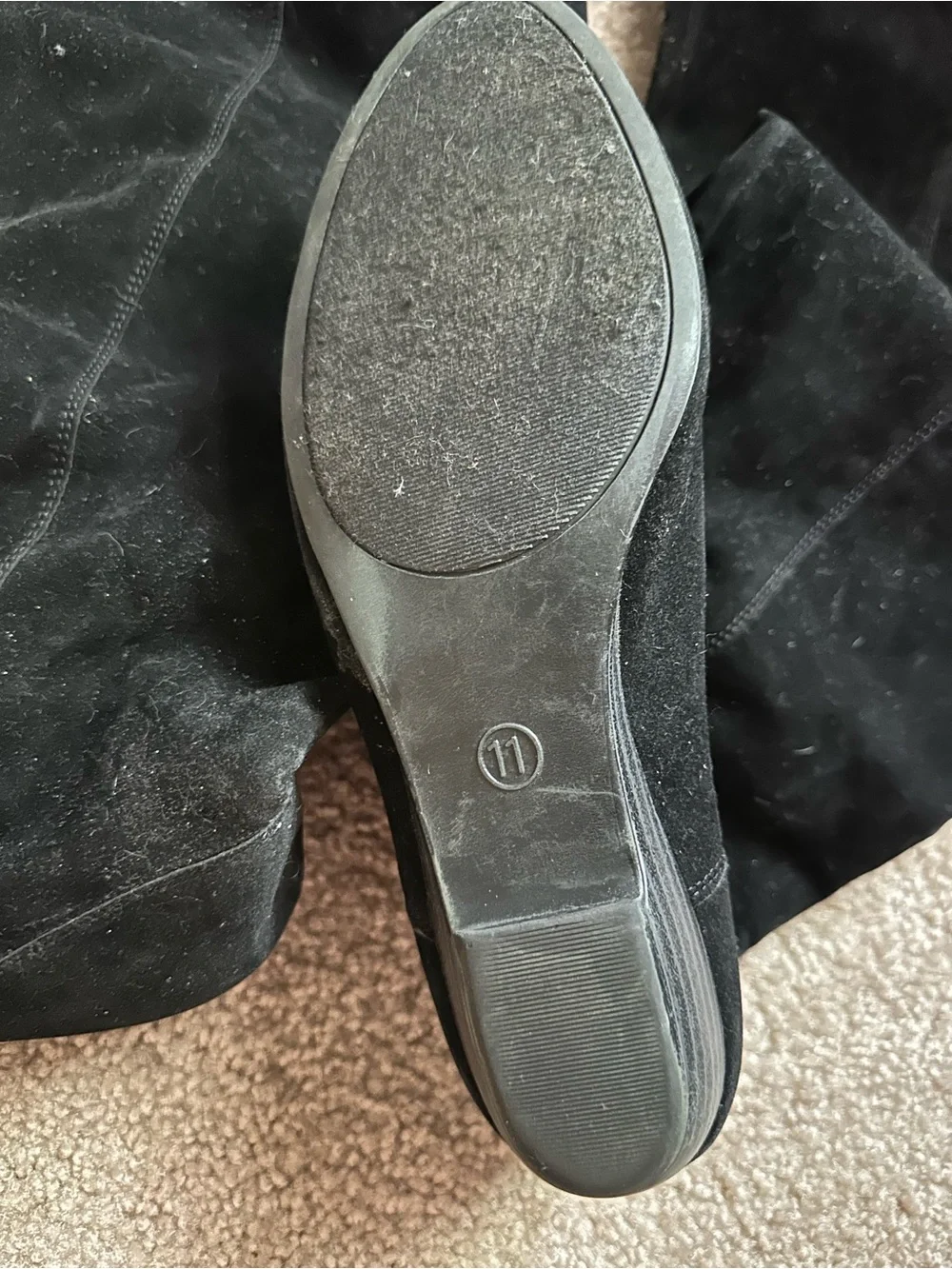 Target Black Over-the-Knee Suede Boots size 11